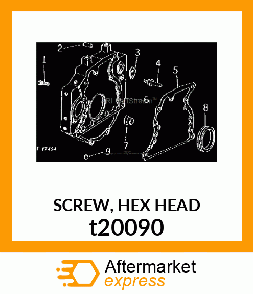 SCREW, HEX HEAD t20090