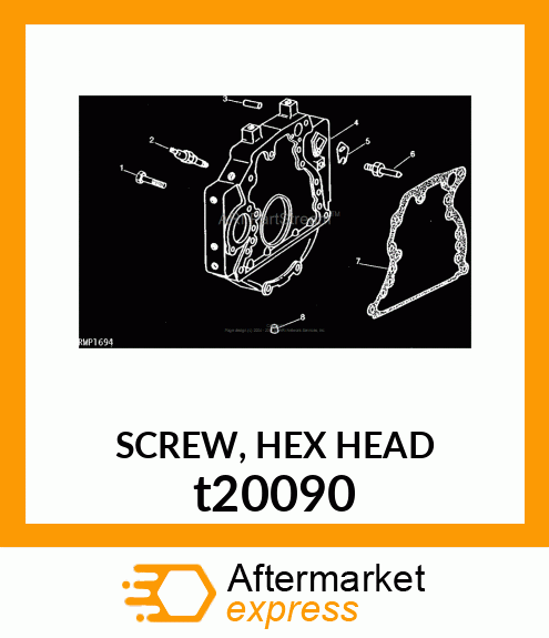 SCREW, HEX HEAD t20090