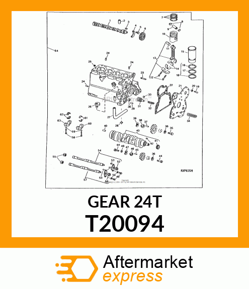 HELICAL GEAR, GEAR,CRANKSHAFT T20094