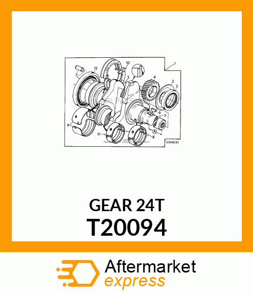 HELICAL GEAR, GEAR,CRANKSHAFT T20094