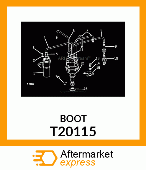 BOOT,SPARK PLUG T20115