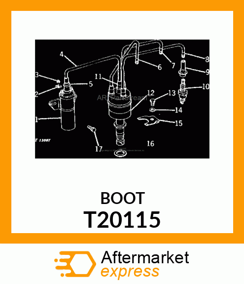 BOOT,SPARK PLUG T20115