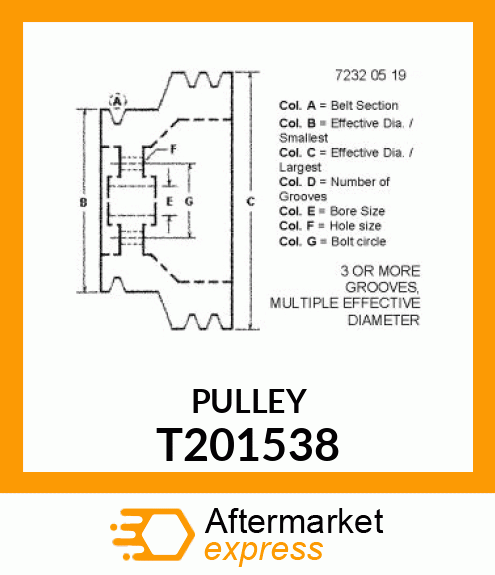 PULLEY T201538