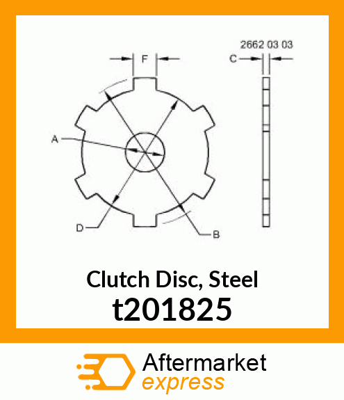 CLUTCH PLATE J CRAWLER BRAKE t201825