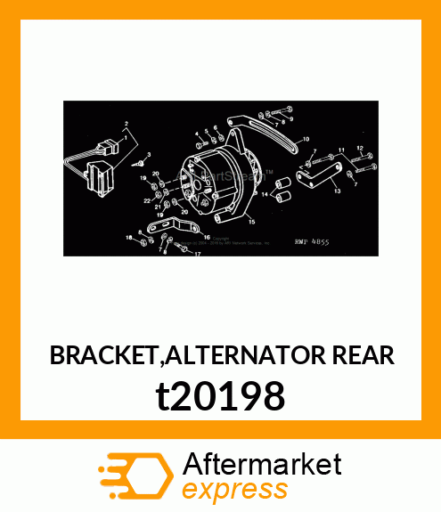 BRACKET,ALTERNATOR REAR t20198