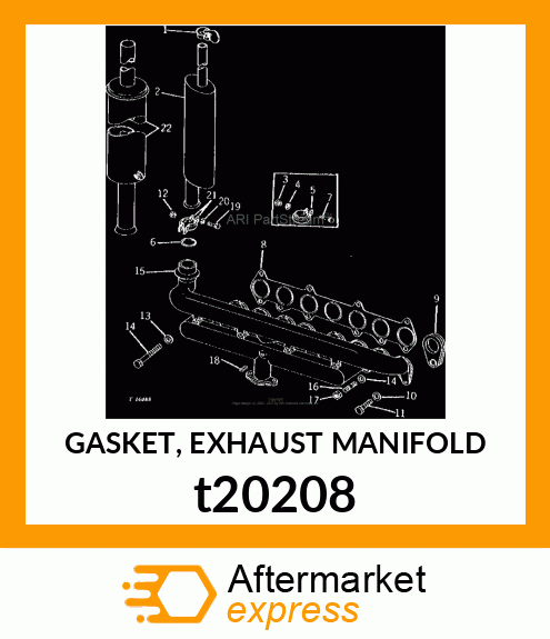 GASKET, EXHAUST MANIFOLD t20208