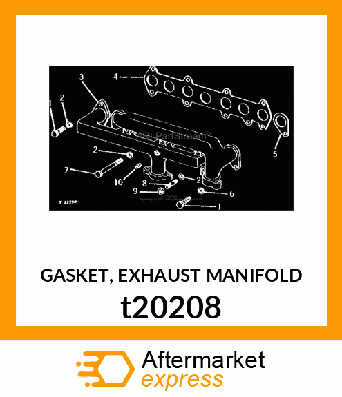 GASKET, EXHAUST MANIFOLD t20208