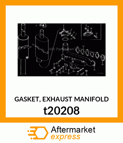 GASKET, EXHAUST MANIFOLD t20208