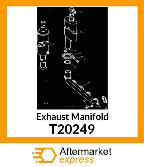 MANIFOLD,EXHAUST T20249