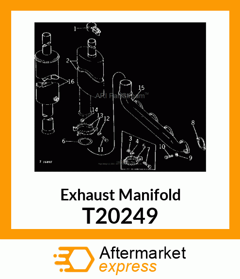 MANIFOLD,EXHAUST T20249