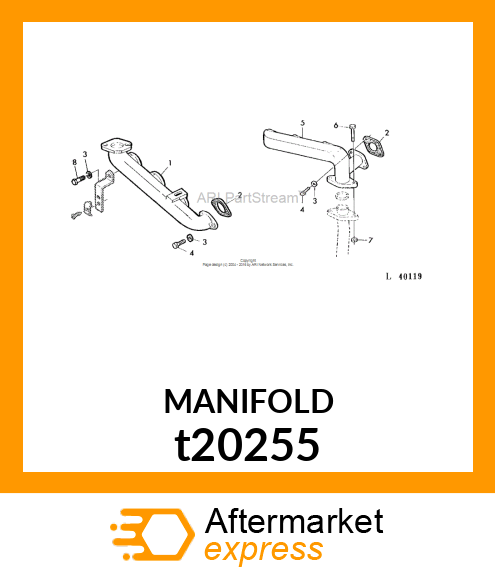 MANIFOLD, (4 CYL) t20255