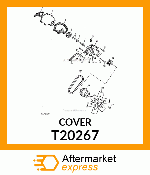 Cover - COVER,WATER PUMP T20267