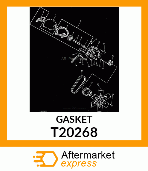 GASKET,WATER PUMP T20268