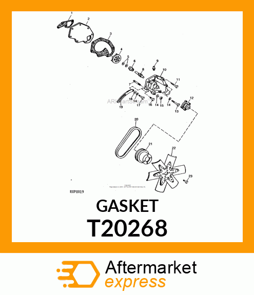 GASKET,WATER PUMP T20268