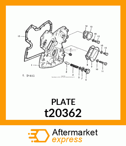 COVER,INJECTION PUMP GEAR t20362