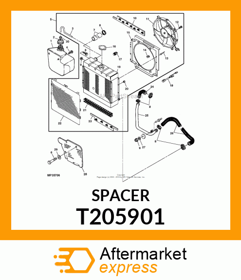 SPACER, ROUND T205901