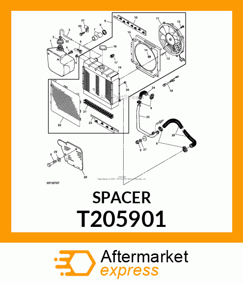 SPACER, ROUND T205901