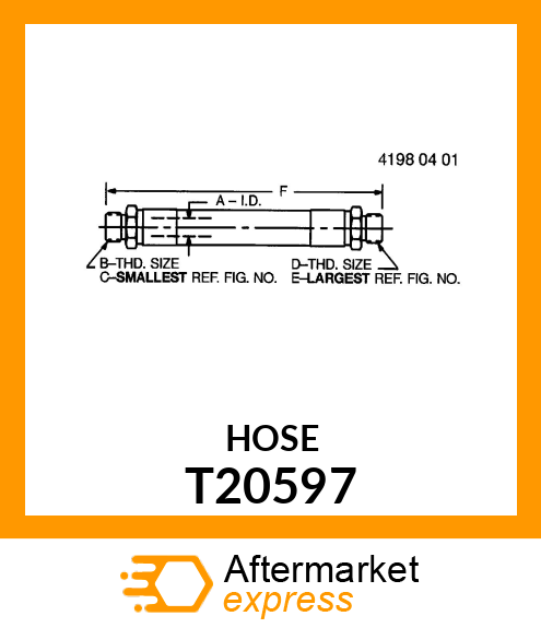 LINE ,FLEXIBLE OIL T20597