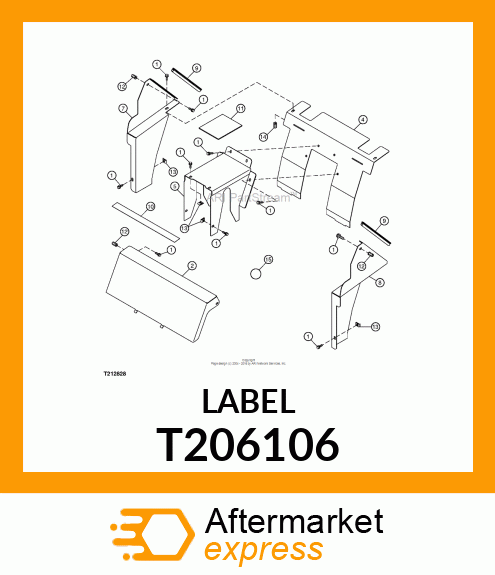 LABEL GRAY CIRCLE T206106