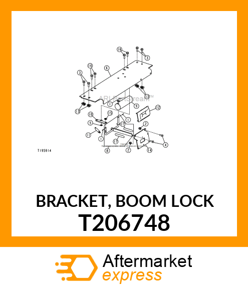 BRACKET, BOOM LOCK T206748