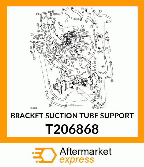 BRACKET SUCTION TUBE SUPPORT T206868