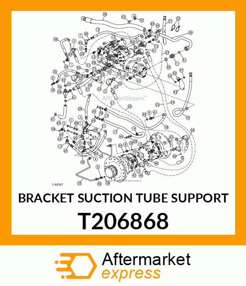 BRACKET SUCTION TUBE SUPPORT T206868