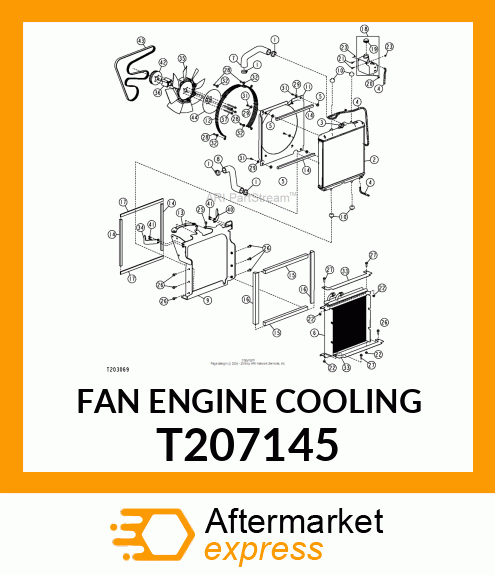 FAN ENGINE COOLING T207145