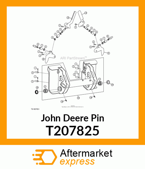 PIN, QT HANDLE UPPER PIVOT T207825