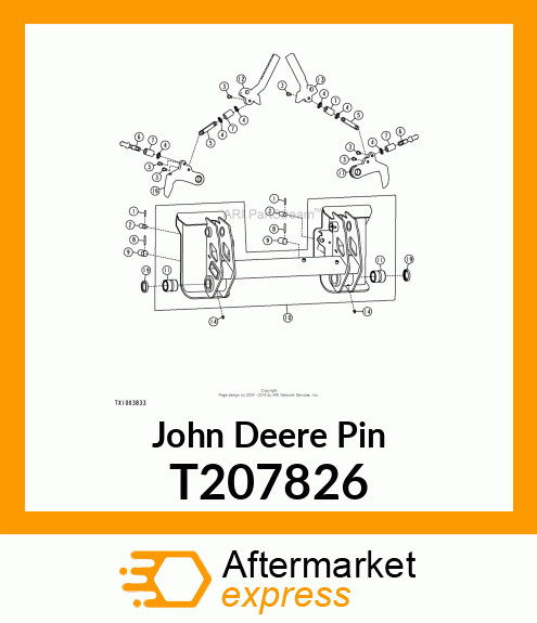 PIN, QT HANDLE LOWER PIVOT T207826