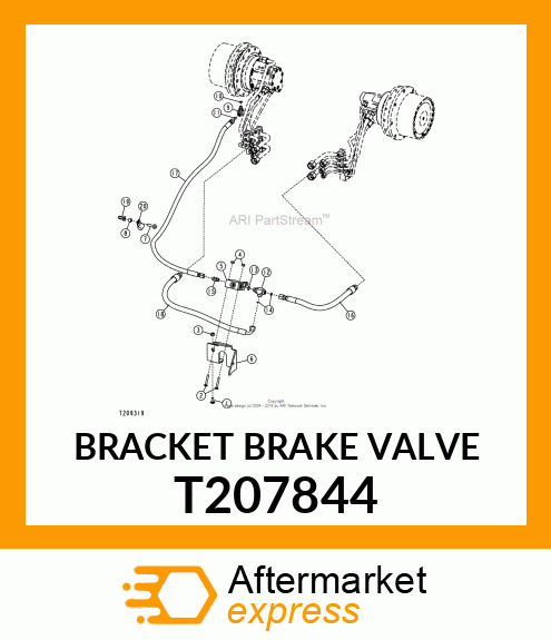 BRACKET BRAKE VALVE T207844