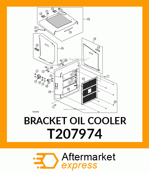 BRACKET OIL COOLER T207974