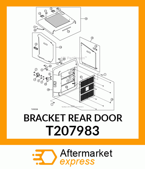 BRACKET REAR DOOR T207983