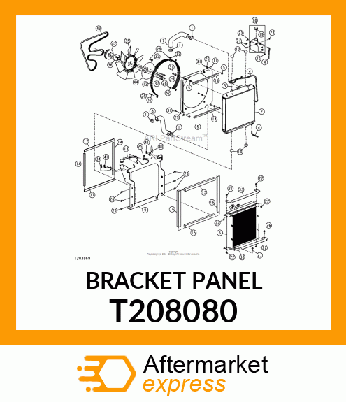 BRACKET PANEL T208080