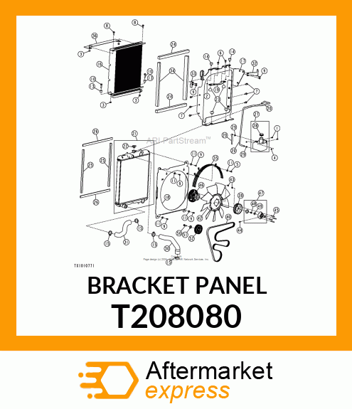 BRACKET PANEL T208080