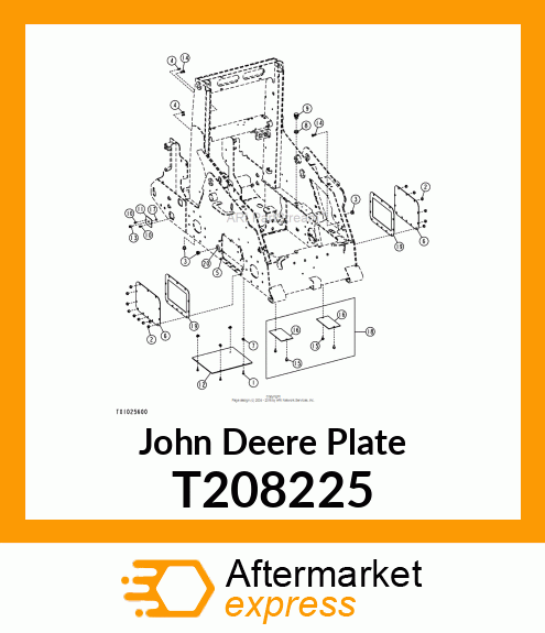 PLATE, OIL DRAIN COVER T208225