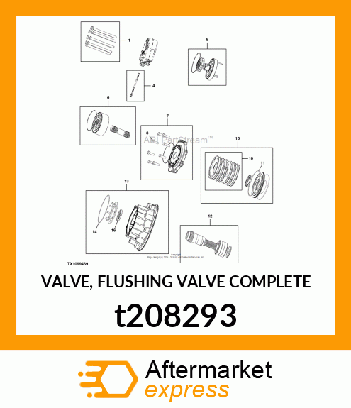 VALVE, FLUSHING VALVE COMPLETE t208293