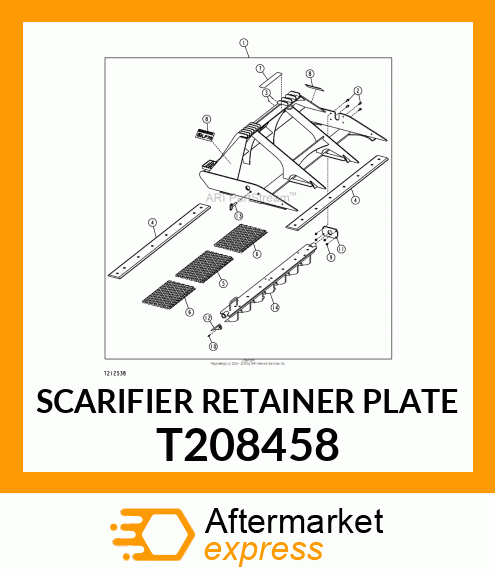 SCARIFIER RETAINER PLATE T208458