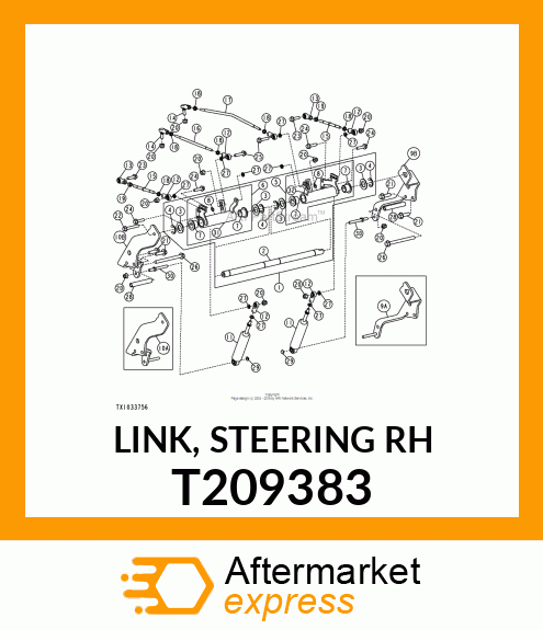 LINK, STEERING RH T209383