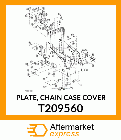 PLATE, PLATE, CHAIN CASE COVER T209560