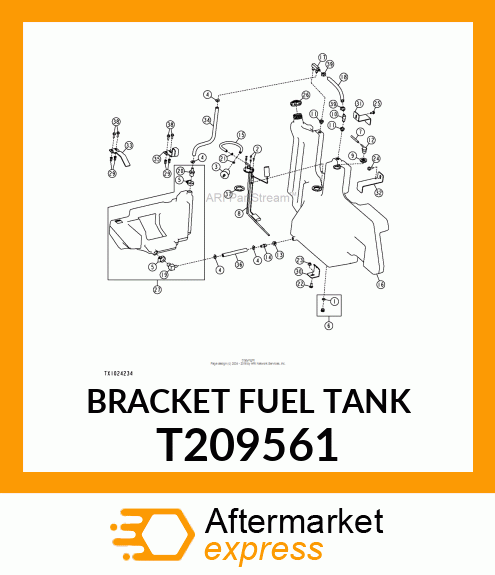 BRACKET FUEL TANK T209561