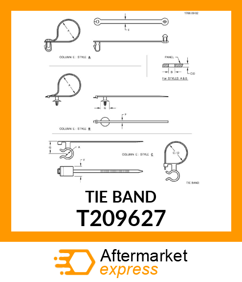 CLAMP, ANCHOR, PANEL FIR TREE FIR T T209627