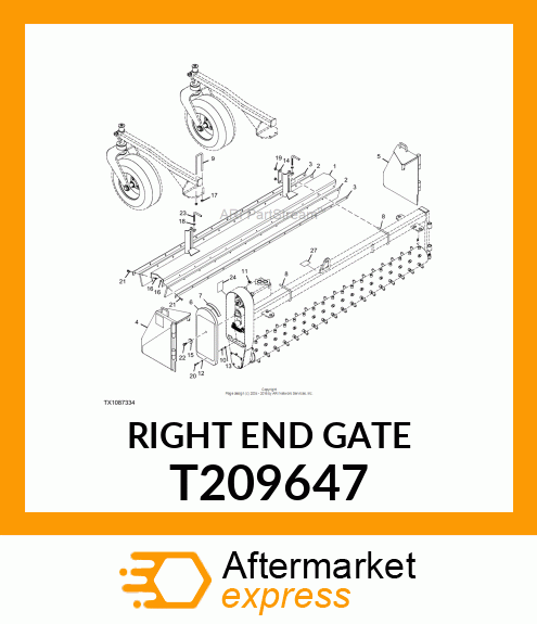 RIGHT END GATE T209647