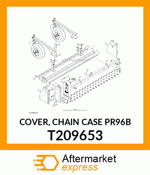 COVER, CHAIN CASE PR96B T209653