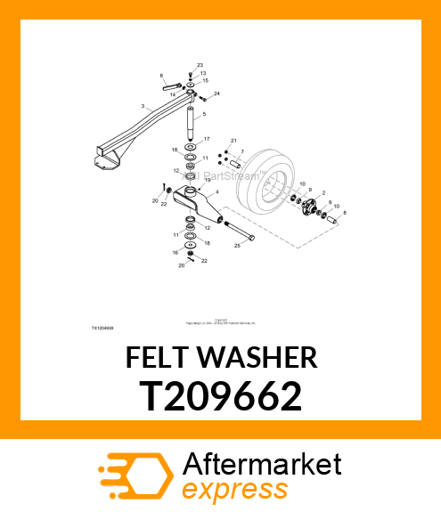 FELT WASHER T209662