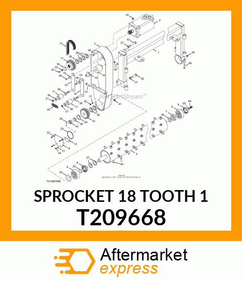 SPROCKET 18 TOOTH 1 T209668