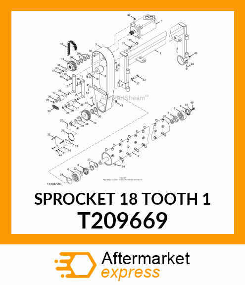 SPROCKET 18 TOOTH 1 T209669