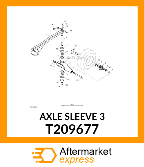 AXLE SLEEVE 3 T209677