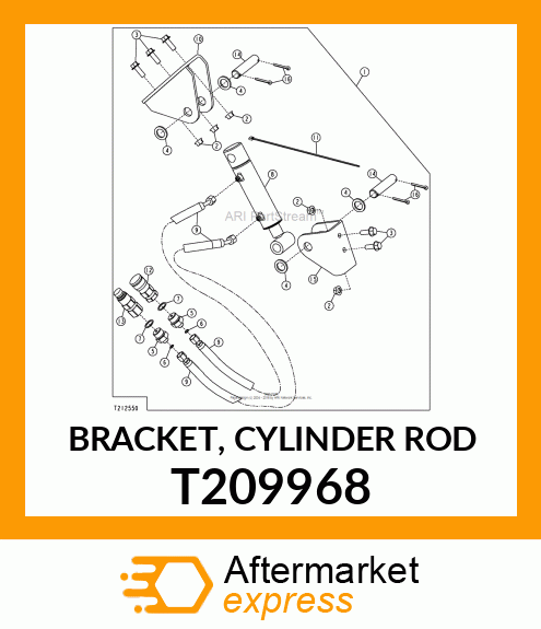 BRACKET, CYLINDER ROD T209968