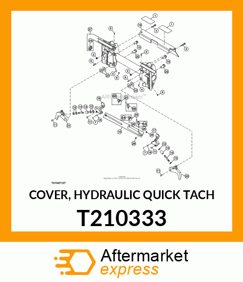 COVER, HYDRAULIC QUICK TACH T210333