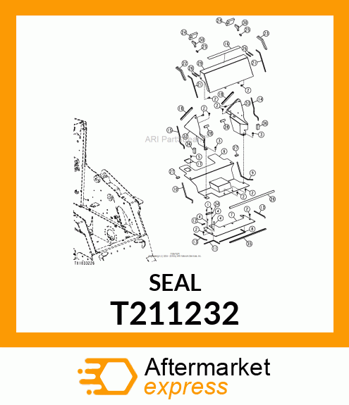 SEAL, TOP WINDOW, LEFT T211232